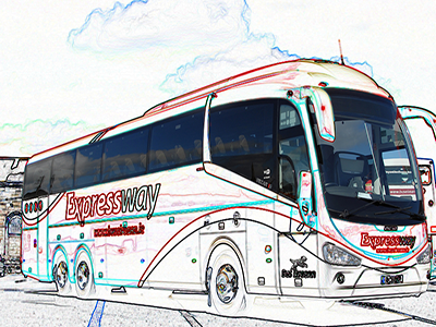 midi-bus glass glazing