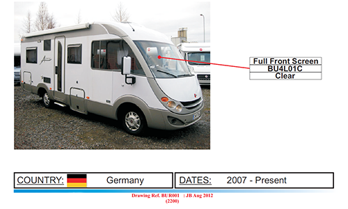 motorhome-glass installation